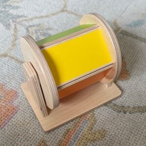 Vibrant Wooden Spinning Rainbow